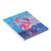 Bloc-note Peinture Flamant rose (Incliné)