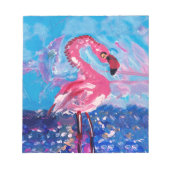 Bloc-note Peinture Flamant rose (Devant)