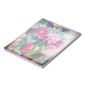Bloc-note Peinture florale personnalisée (Tourné)