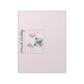 Bloc-note Peinture française de Bulldog (Crème/Blanc) - Art (Tourné)