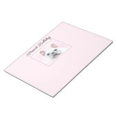 Bloc-note Peinture française de Bulldog (Crème/Blanc) - Art (Incliné)