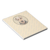 Bloc-note Peinture galloise Terrier - Cute Original Chien Ar (Incliné)