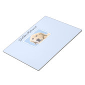 Bloc-note Peinture Golden Retriever - Joli art original chie (Incliné)