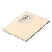 Bloc-note Peinture Golden Retriever - Joli art original chie (Tourné)