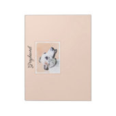 Bloc-note Peinture Greyhound - Cute Original Chien Art (Tourné)