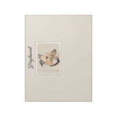 Bloc-note Peinture Greyhound - Cute Original Chien Art (Tourné)