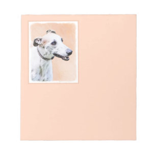 Bloc-note Peinture Greyhound - Cute Original Chien Art