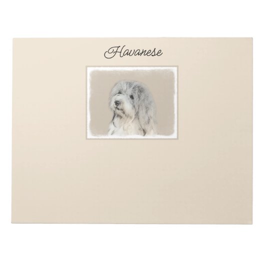Bloc-note Peinture Havanaise (Gold Sable) - Art Chien origin (Devant)