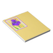 Bloc-note Peinture Iris à pois pourpre - Chien original mign (Incliné)