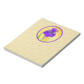 Bloc-note Peinture Iris Violet - Art Fleur Originale (Tourné)