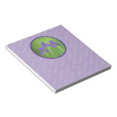 Bloc-note Peinture Iris Violet - Art Fleur Originale (Incliné)