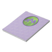 Bloc-note Peinture Iris Violet - Art Fleur Originale (Tourné)