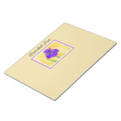 Bloc-note Peinture Iris Violet - Art Fleur Originale (Incliné)