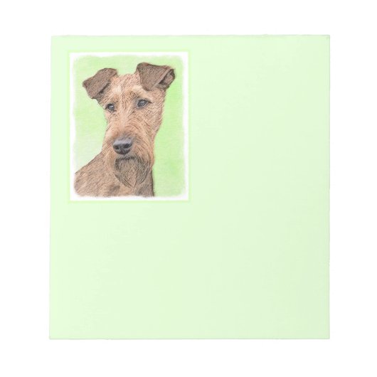 Bloc-note Peinture Irlandaise Terrier - Cute Original Chien (Devant)