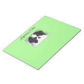Bloc-note Peinture japonaise de chiot - Art original de chie (Incliné)