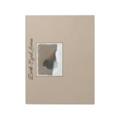 Bloc-note Peinture Junco foncée - Art original pour oiseaux (Tourné)