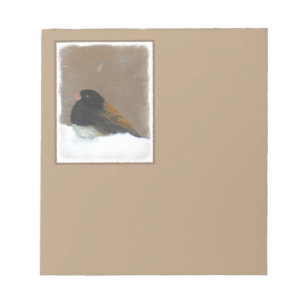 Bloc-note Peinture Junco foncée - Art original pour oiseaux