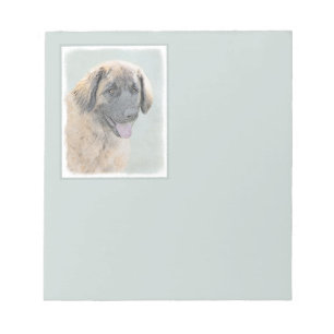 Bloc-note Peinture Leonberger - Joli art original chien