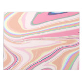 Bloc-note Peinture Liquide Retro Pink Swirl Design esthétiqu (Devant)
