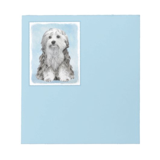 Bloc-note Peinture Lowchen - Cute Original Chien Art (Devant)