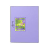 Bloc-note Peinture Lupine - Art Fleur Original (Tourné)