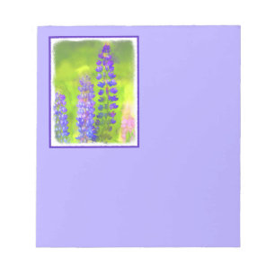 Bloc-note Peinture Lupine - Art Fleur Original