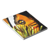 Bloc-note Peinture originale aquarelle Poisson Clown Orange (Incliné)
