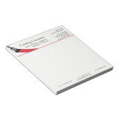 Bloc-note Peinture Peintre Service Société Pinceau Rouge (Incliné)