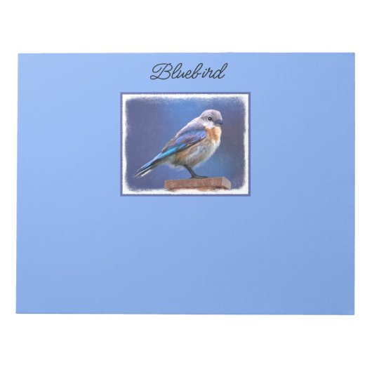 Bloc-note Peinture pour oiseaux bleus (femelle) - Art origin (Devant)