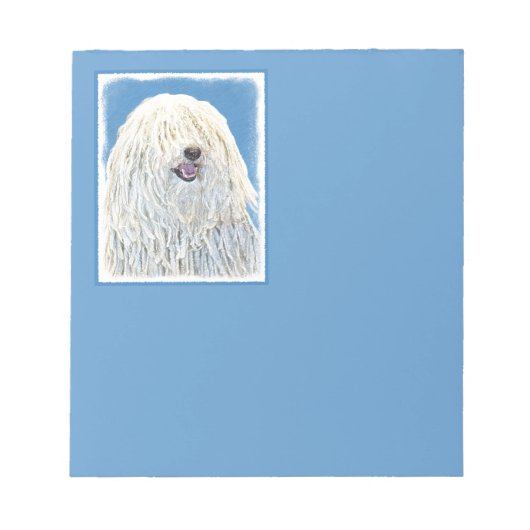 Bloc-note Peinture Puli - Cute Original Chien Art (Devant)