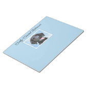 Bloc-note Peinture Retriever recouverte de boue - Art Chien (Incliné)