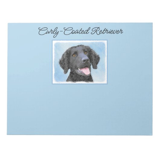 Bloc-note Peinture Retriever recouverte de boue - Art Chien (Devant)