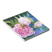 Bloc-note Peinture rose blanc | romantique floral (Incliné)