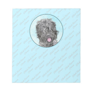 Bloc-note Peinture russe Terrier noir - Chien original migno