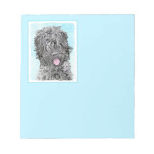 Bloc-note Peinture russe Terrier noir - Chien original migno