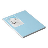 Bloc-note Peinture Samoyed - Cute Original Chien Art (Incliné)