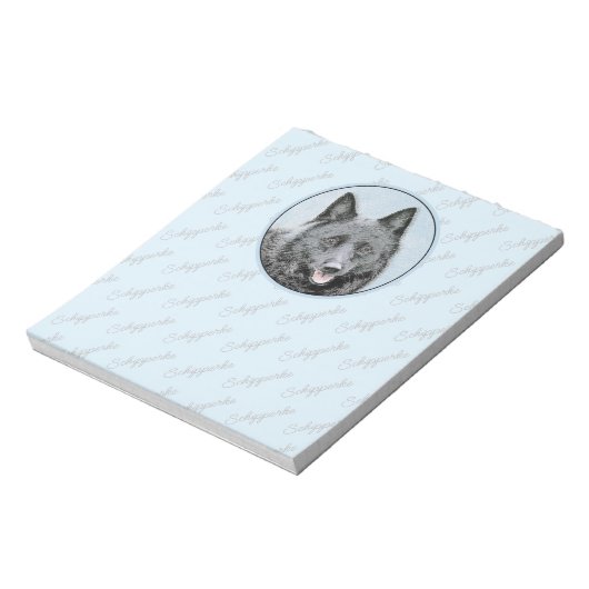 Bloc-note Peinture Schipperke - Cute Original Chien Art (Tourné)
