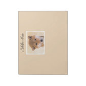 Bloc-note Peinture Shiba Inu (Rouge) - Art Chien original No (Tourné)