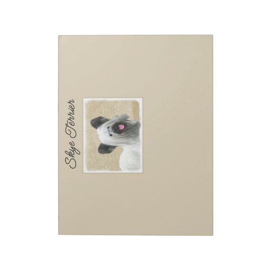 Bloc-note Peinture Skye Terrier - Jolie note d'art originale (Tourné)