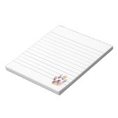 Bloc-note Peinture Splatter Chien Empreinte de patte Lined (Tourné)