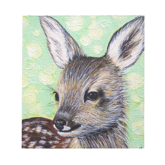 Bloc-note Peinture sur le petit cerf (Devant)