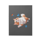 Bloc-note Peinture vectorielle chat adorable amusant jouer p (Tourné)