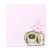Bloc-note Pekingese Love (show cut) (Devant)