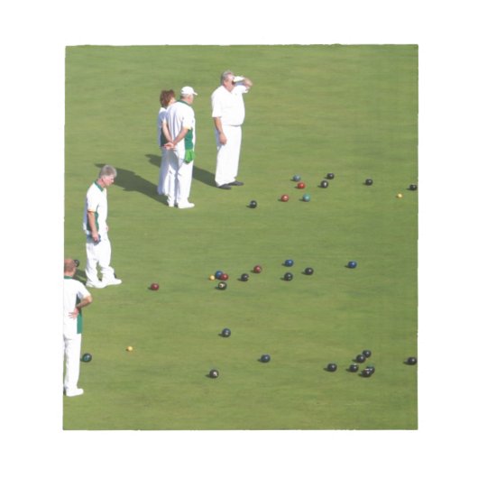 Bloc-note Pelouse Bowls Angleterre (Devant)