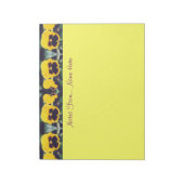 Bloc-note Pensées jaunes (Tourné)