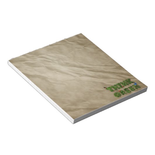 Bloc-note penser vert (Incliné)