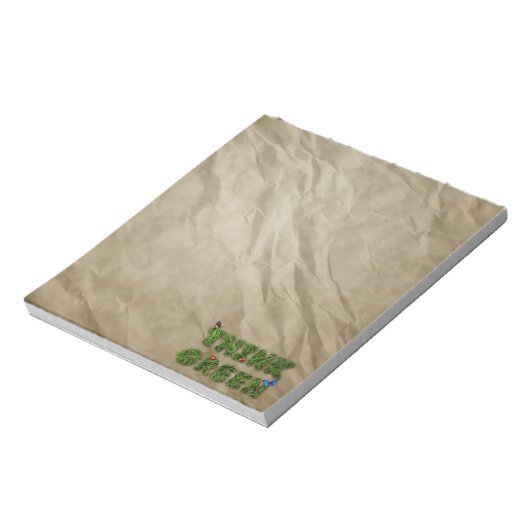 Bloc-note penser vert (Tourné)