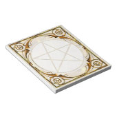 Bloc-note Pentacle de ton doré (Incliné)