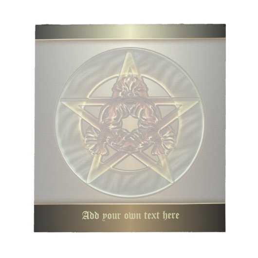 Bloc-note Pentacle des nuances d'automne (Devant)