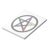 Bloc-note Pentacle élémentaire (Tourné)